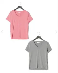 eka VネックTシャツ 2色セット　スポーツウェア　ランニング　ヨガ