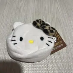 新品　ハローキティ ヒョウ柄リボン ミニフェイスポーチ
