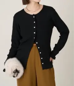 25AW Omekashi 2WAYフリルリブニットカーディガンのサムネイル