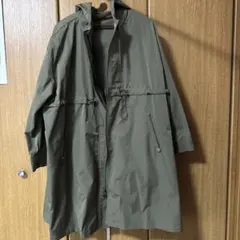 カーキ色 フード付き マウンテンパーカー XL