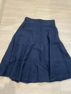 ROPE ネイビー フレアスカート
