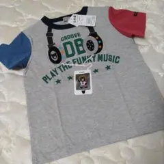ミキハウス　ダブルＢ ヘッドフォンプリント Tシャツ 130cm