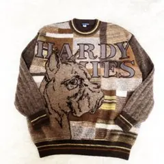 美品　HARDY AMIES SPORT ゴルフ ニット セーター ブルドッグ