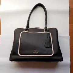 5000円値下げ　未使用　kate spade 黒 トートバッグ　A4可　牛革