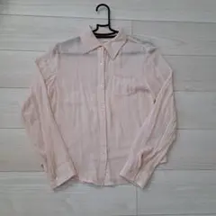 BROWNY ピンク シアー長袖シャツのサムネイル