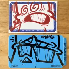 ① グラフィティー 手描きステッカー graffiti グラフィティ