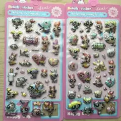 ぷくぷくシール　3Dシール　パワパフ　２枚