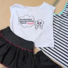 女の子向けセパレート水着4点セット
