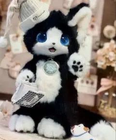 T*す様 アートドール スナネコ 海外作家 猫 ぬいぐるみ レア