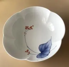 香蘭社　和食器 輪花鉢 染付 草花文 盛り鉢のサムネイル