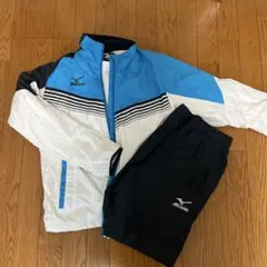 Mizuno 水色　白　黒　ジャージ　ウィンドブレーカー