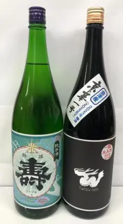 日本酒 磐城壽 純米酒 &辰ラベル Black 1800ml×2本セットのサムネイル