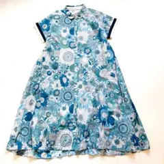 MHBG TOKYO リバティ　スザンナ　シャツワンピース　半袖　花柄　ロング丈のサムネイル