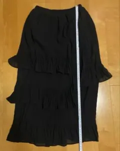 JUNOAH プリーツスカート ブラック Lサイズのサムネイル