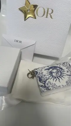 Lady Dior ウォレット ミニ トワル ドゥ ジュイ ソレイユカーフスキン