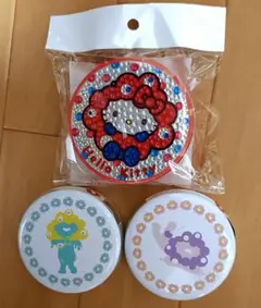 【新品・関西万博】ミャクミャクゼリー缶 2種 ＆ キティコラボ ラムネ缶 セット