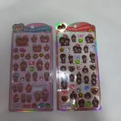 うるちゅるポップシール　モンチッチ　２種類セット