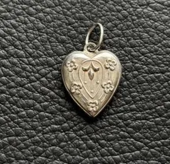 40s スウィートハートジュエリー パフィーハート お花 勿忘草 希少デザイン