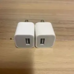 USB充電器 2個セット ホワイト