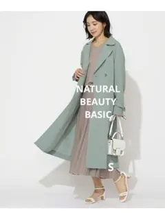 ☆定価14,300円ナチュラルビューティーベーシックポリエステルトロコートS☆