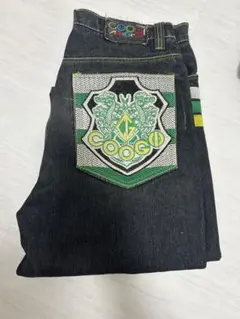 COOGI デニムパンツ 刺繍ロゴ バギーパンツのサムネイル