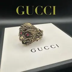 極美品✨　GUCCI　グッチ　リング　指輪　　モンキー　ゴールド　2142のサムネイル