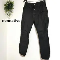 【nonnative】イージーカーゴパンツ 1 ブラック マルチカラージップのサムネイル