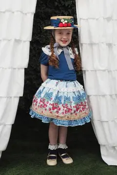 ♥いちごバスケット3点セット♥シャーリーテンプル♥サックス♥スカートトップス2点