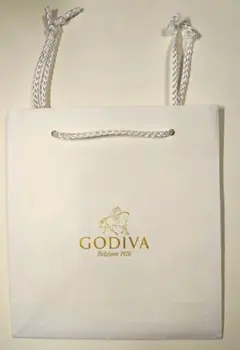 GODIVA ホワイト 紙袋 ショッパー