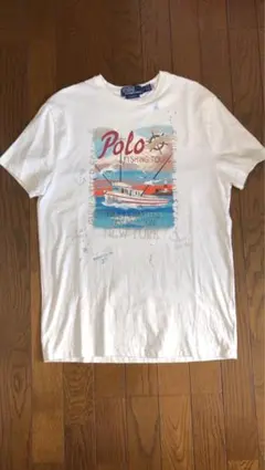 Polo フィッシングボートプリント Tシャツ