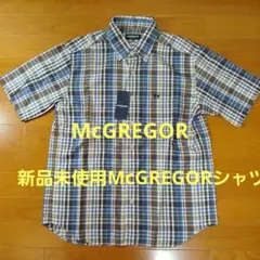 新品未使用MCGREGOR 半袖シャツ Mサイズ チェック柄のサムネイル