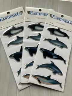 EARTHWING イルカ シール 3枚セット