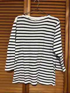 ユナイテッドアローズグリーンレーベル ボーダー ネイビー 七分袖