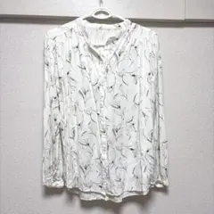 グローバルワーク さらさらリラックスプリントブラウス　長袖