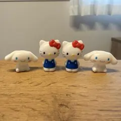 【サンリオ】ハローキティ＆シナモロール マスコット4個セット ボールすくい景品