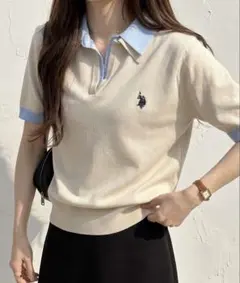 U.S. POLO ASSN. 半袖 ポロシャツ ベージュのサムネイル