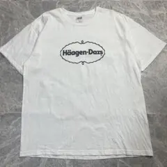 ハーゲンダッツ　Häagen-Dazs ホワイト　Tシャツ XL anvilのサムネイル