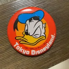 ディズニーランド レトロ レア 缶バッチ ドナルド