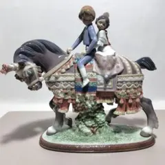 EEK133 美品 LLADRO リヤドロ No.5036 乗馬クラブの恋人たち - メルカリ
