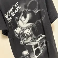 Disney OLD SCHOOL ミッキー Tシャツ 2XL ブラック - メルカリ