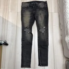 mnml デニム　32 ブラックウォッシュ スキニーパンツ
