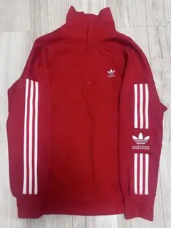 adidas 赤 ハーフジップ ジャンパー M レディースのサムネイル
