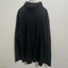 ユニクロ　ブラック オーバーサイズ タートルネックセーター　XL