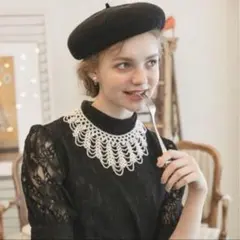 パールつけ襟ネックレス　パールネックレス　結婚式　BONLECILL noir