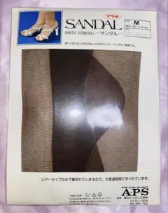 アツギ サンダル パンティストッキング M ブラウン系