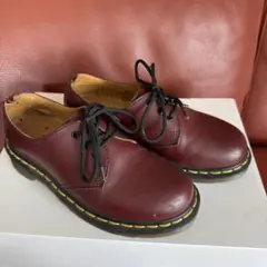 ドクターマーチン 3989 ブローグシューズ チェリーレッド 24cm UK5