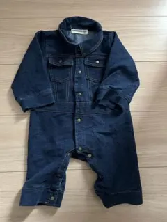 クロワッサンズベベ デニム ロンパース 男の子 80cm