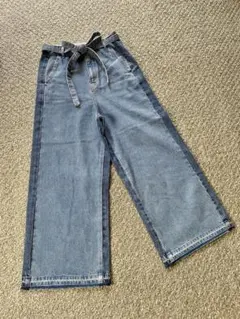 ユナイテッドアローズ グリーンレーベル デニムワイドパンツ ハイウエスト S36