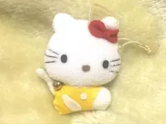 昭和　レトロ　ぬいぐるみ　マスコット　ハローキティ サンリオ　黄色