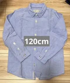 ZARA 120cm Yシャツ　ブルー　長袖　シャツ　卒園式　入学式　フォーマル